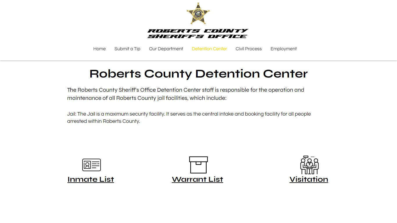Detention Center | Roberts County S.O.